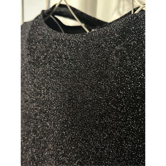 NEW WITH TAGS Beautiful Ciara Sun Woo Long Slv Top Womens Black W/sparkle Top W - Picture 2 of 11